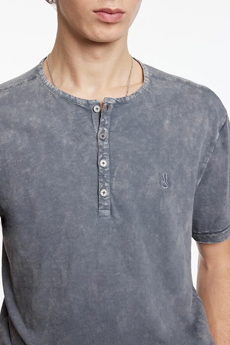 ETHAN SS CTN HENLEY W PSEIN CHROMA WASH SEAL GREY 3