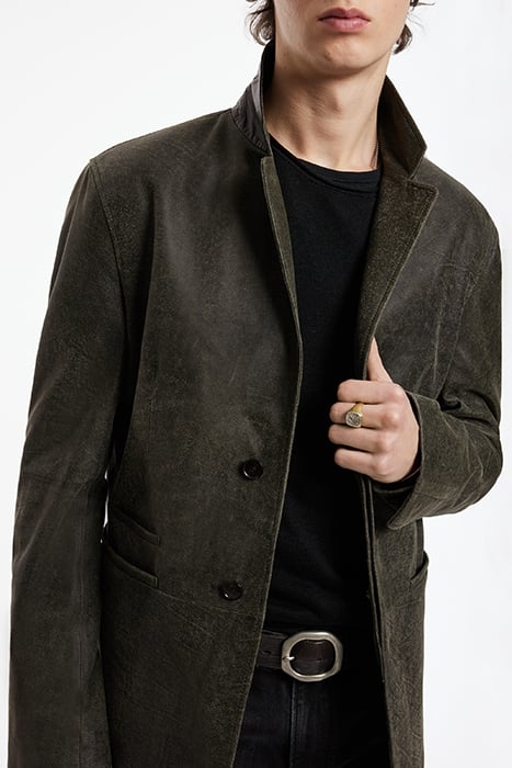 CONCEALED PLACKET SLIM FIT JACKET WITH N LEGUME 3