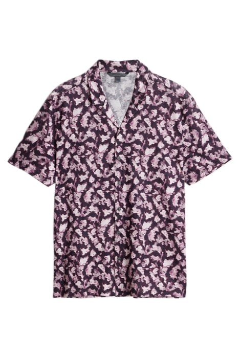 LEFLORE REGULAR FIT SS CAMP SHIRT WITH F ANTIQUE ROSE 2