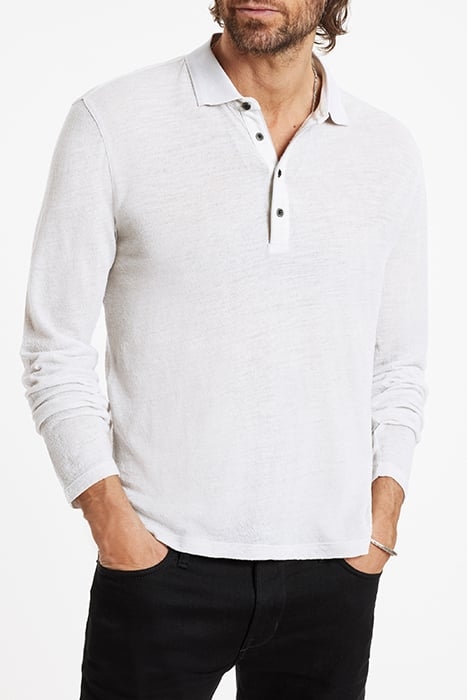 PRESIDIO EASY FIT LS POLO WITH BUCLE TEX GREY MIST 1