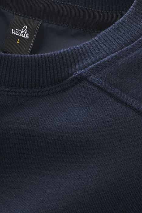 MOORE-BAND | CREW NECK SWEATER NAVY BLUE 3