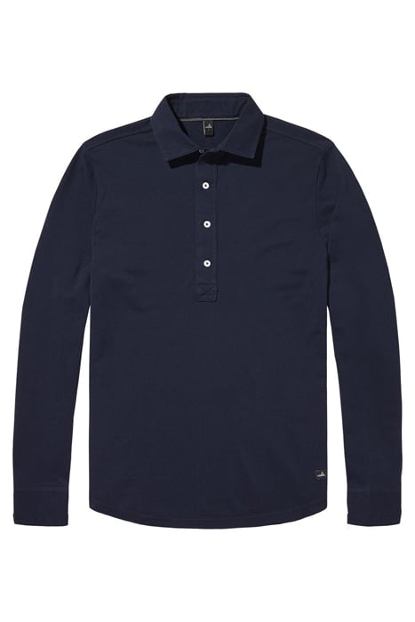 STONE | LONGSLEEVE PIQUÉ POLOSHIRT NAVY BLUE 1