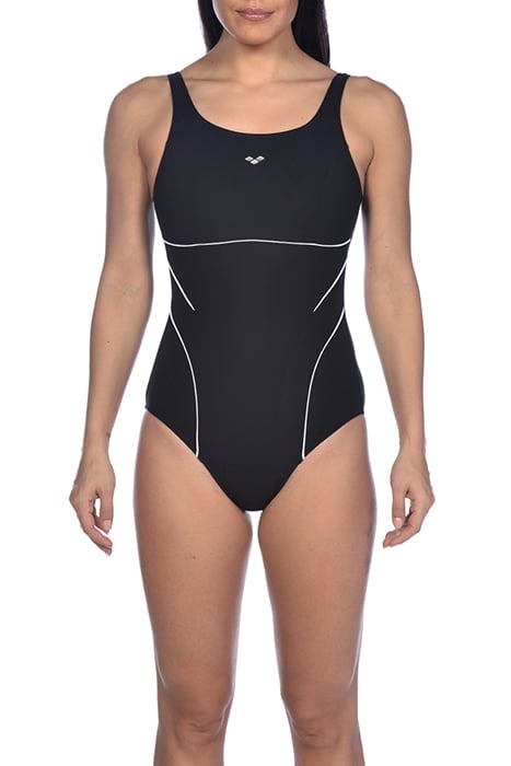 W DANA U BACK ONE PIECE BLACK-WHITE 1