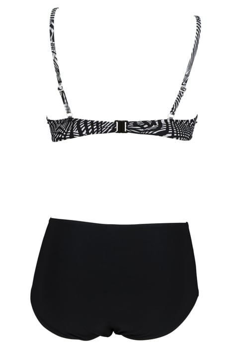 W CLARA TWO PIECES C-CUP BLACK MULTI-BLACK 2