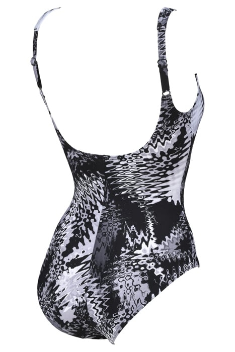 W ZORA U BACK ONE PIECE C-CUP BLACK MULTI 4