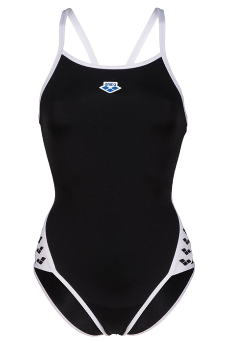 WOMEN'S ARENA ICONS SUPER FLY BACK SOLID BLACK-WHITE 4