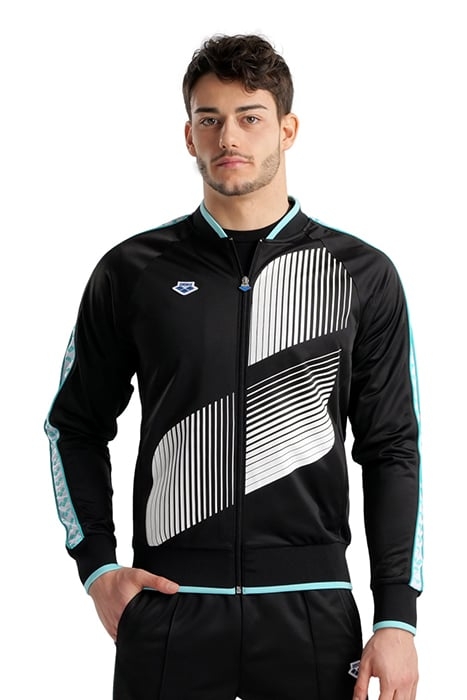 RELAX IV TEAM JACKET LOGO BLACK-WHITE-BLUE DIAMOND 2