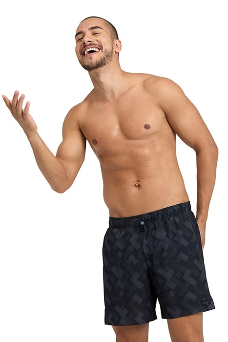 MEN'S ARENA EVO BEACH BOXER AO BLACK MULTI 1