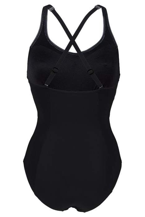 W ISABEL LIGHT CROSS BACK ONE PIECE R BLACK-WHITE 2