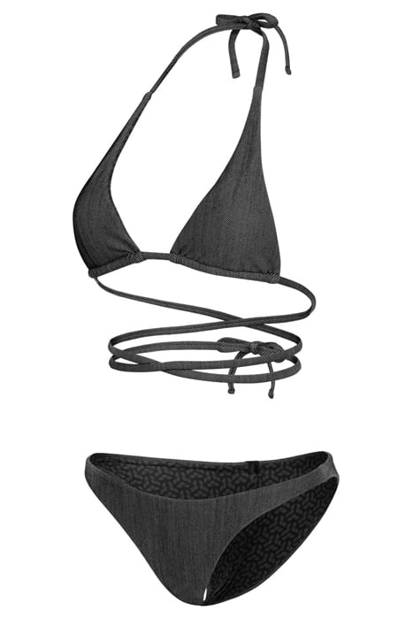 WOMEN'S ARENA TECH WOOL TRIANGLE BIKINI BLACK 6