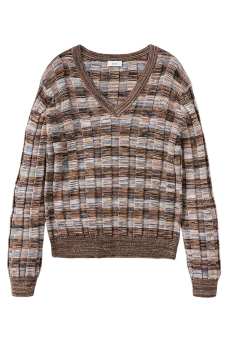 V NECK LONG SLEEVE MULTI COLOR 4