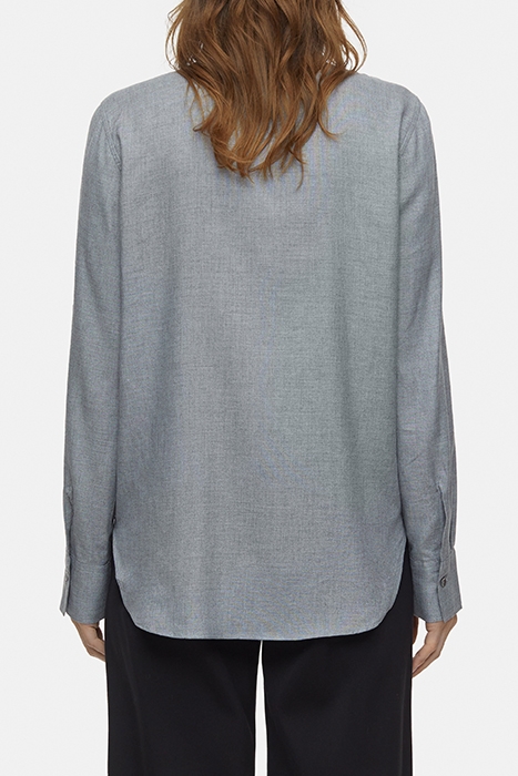 STRAIGHT FITTED SHIRT DARK GREY MELANGE 2