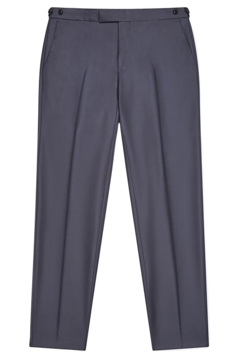 HIKED-WOOL SUIT PANTS BLUE 4