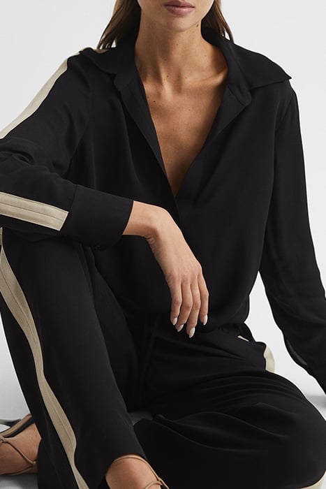 MILLIE-SIDE BLOUSE BLACK 8