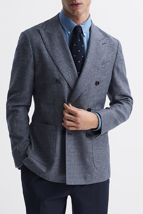 MONUMENT-DB DOUBLE BREASTED COAT BLUE 1