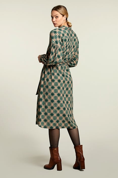 MULTI FANTASY BALLOON SLEEVES DRESS 2