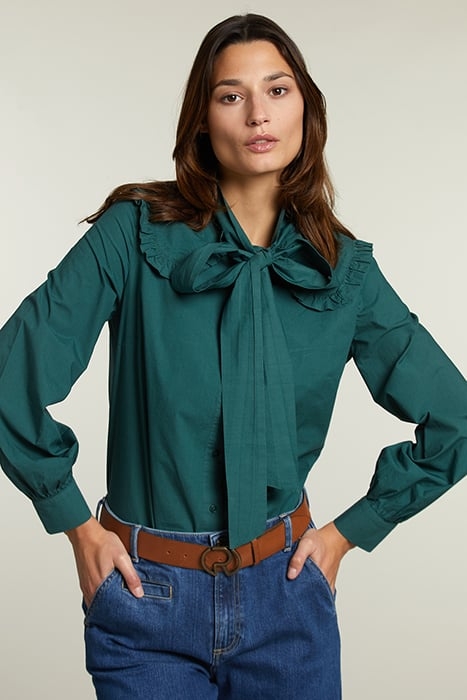 GREEN BLOUSE WITH BOW 3