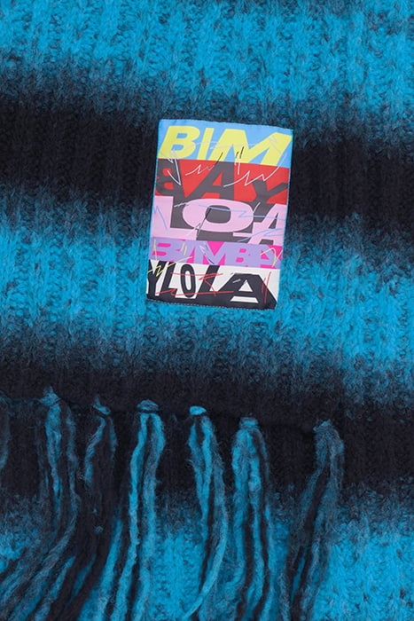 BLACK STRIPED SCARF 3