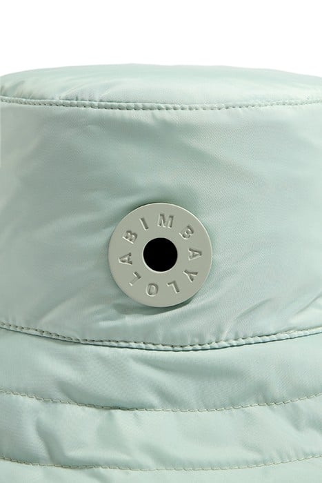 GREEN NYLON BUCKET HAT 2