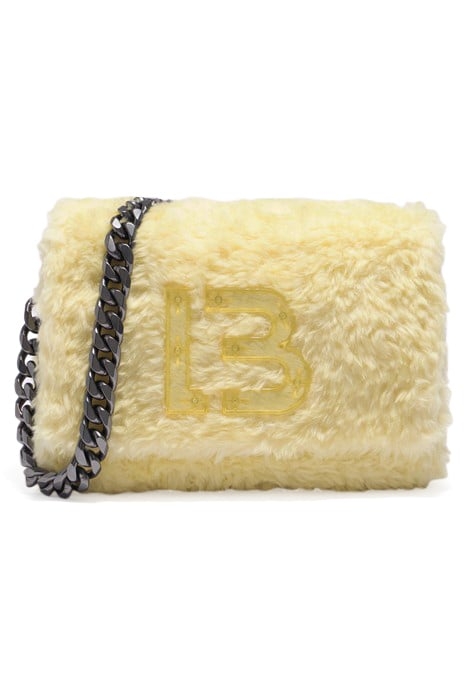 M LIGHT YELLOW FUR SHOULDER BAG 1