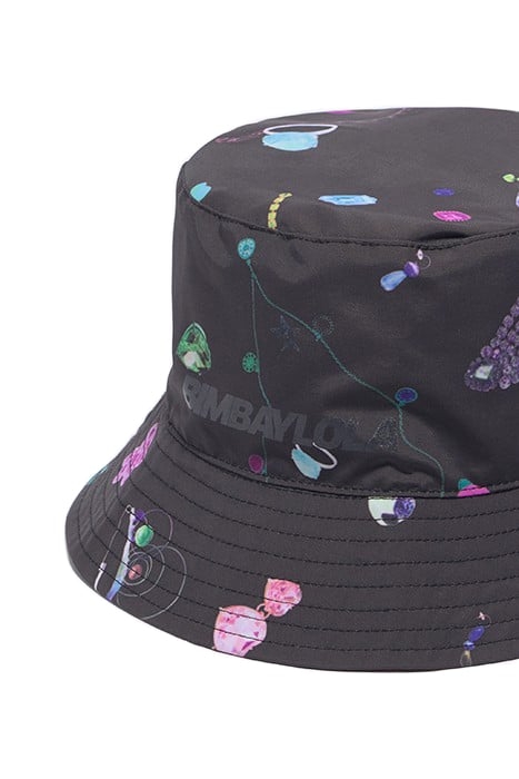 BLACK FALLEN JEWELS BUCKET HAT 2
