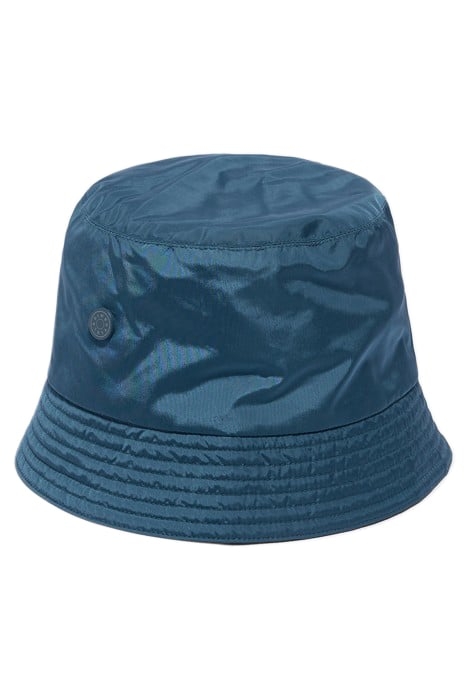 BLUE NYLON BUCKET HAT 1