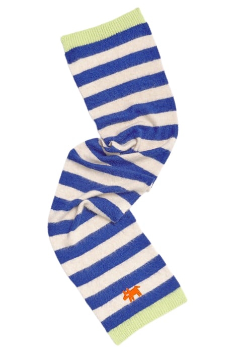 BLUE LOLA LOGO KNIT SCARF 2