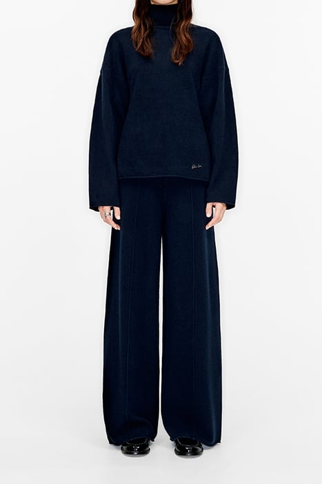 NAVY BLUE WOOL CULOTTES 1