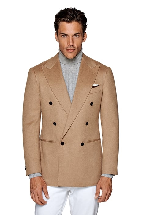 MID BROWN TAILORED FIT HAVANA BLAZER 1