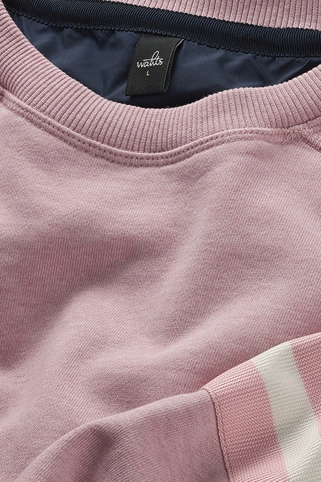 MOORE-BAND | CREW NECK SWEATER SILVER PINK 2