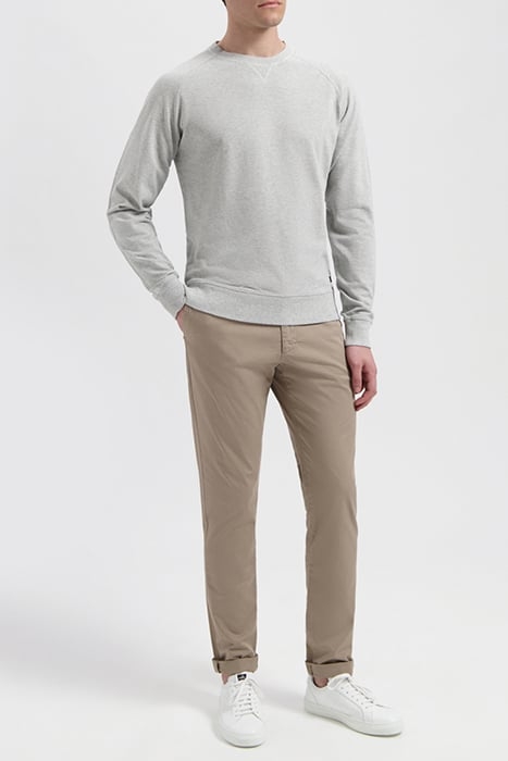 ROWE | PIQUÉ SWEATER LIGHT GREY MELANGE 3