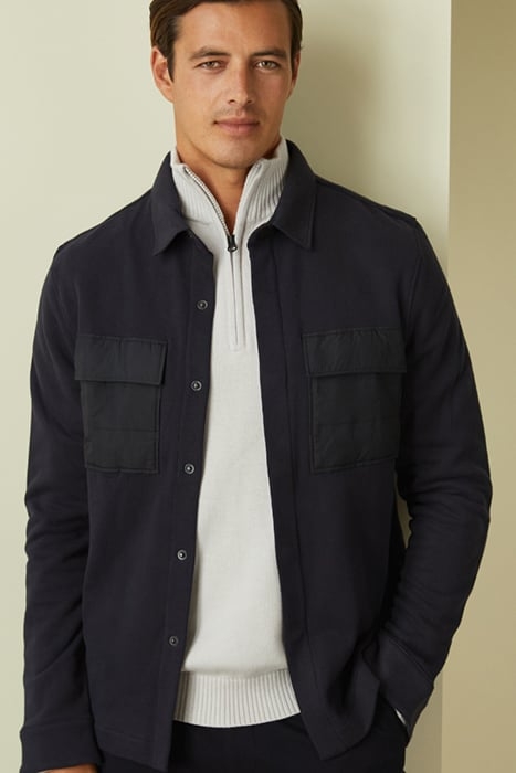 PATTON | SWEAT SHIRT JACKET DARK NAVY 3