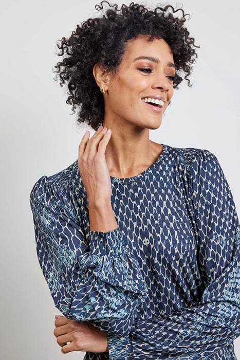 LOOSE TEE IMAGINE, SMOCK DARKBLUE WITH SNEAKPEAK PRINT 4