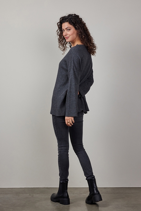 PULLOVER SOLE CASHMERE DARK GREY MELANGE 3