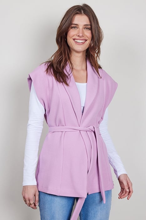 SLEEVELESS VEST DIAM MAUVE MIST 1