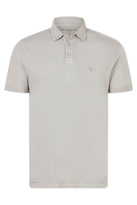 SOFT COLLAR PIGMENT RUB PEACE POLO SHARK GREY 2