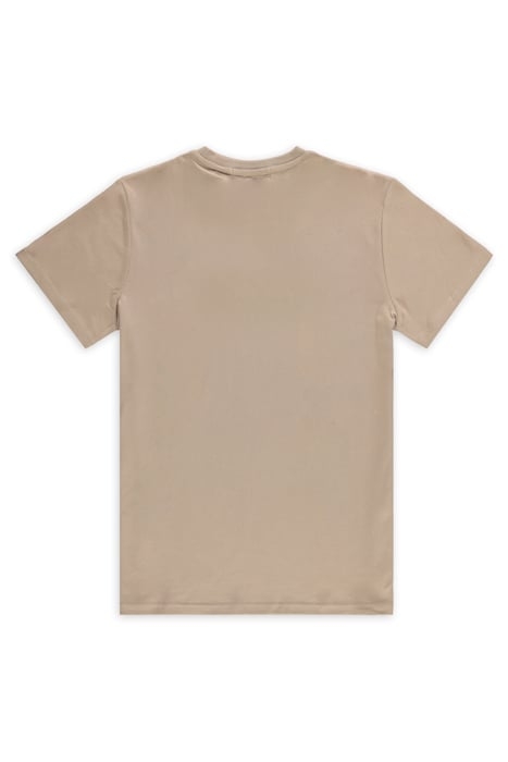 EMBROIDERY TEE TAUPE 2