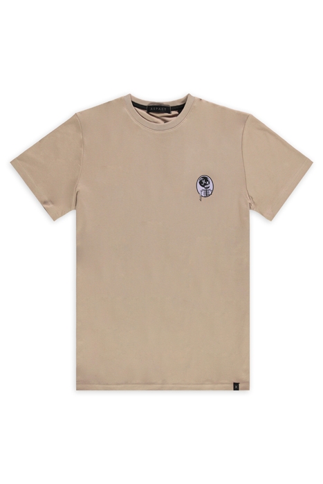 SKULL PORTRAIT TEE TAUPE 1