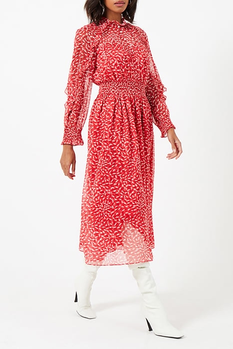 BILLI RECYCLED HALLIE DRESS RED 4