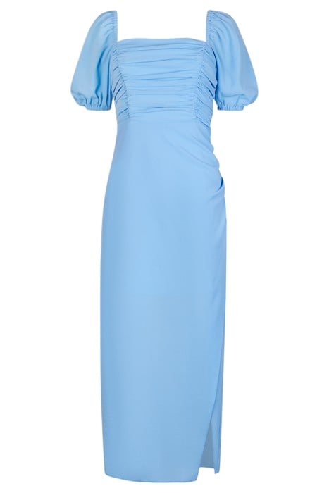AFINA VERONA RUCHED MIDI DRESS BLUE 3