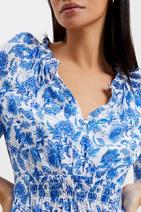 COSETTE SMOCK WAIST DRESS BLUE 6