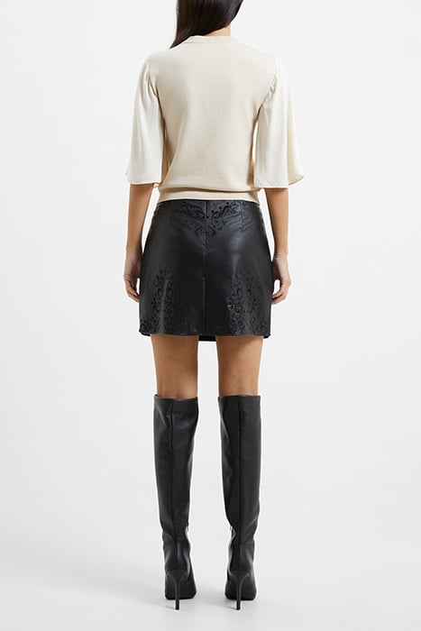 CARLOTAA PU SKIRT BLACK 3