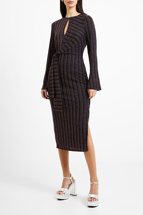 PAULA KEYHOLE DRESS BLACK 2