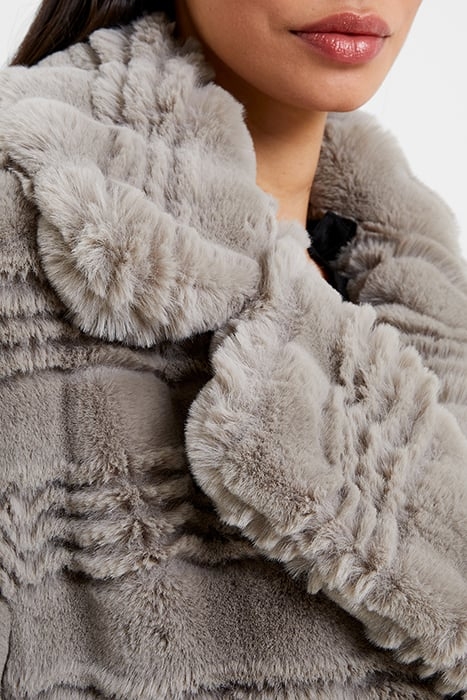 DARYN FAUX FUR COAT BLACK 5