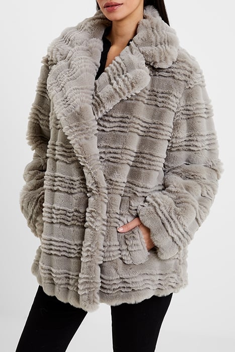 DARYN FAUX FUR COAT BLACK 1