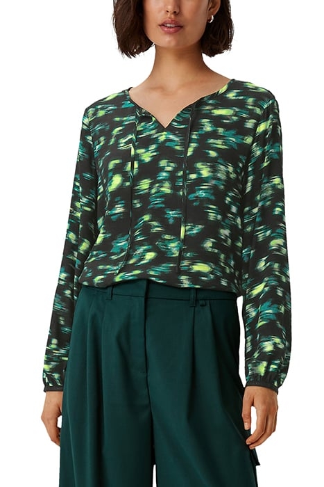 COMMA BLOUSES GREY/BLACK 1