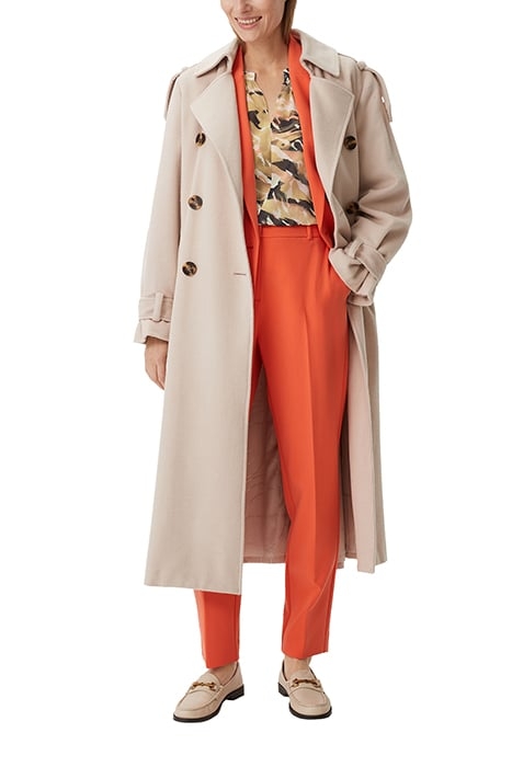 COMMA BLOUSES BROWN AOP 4