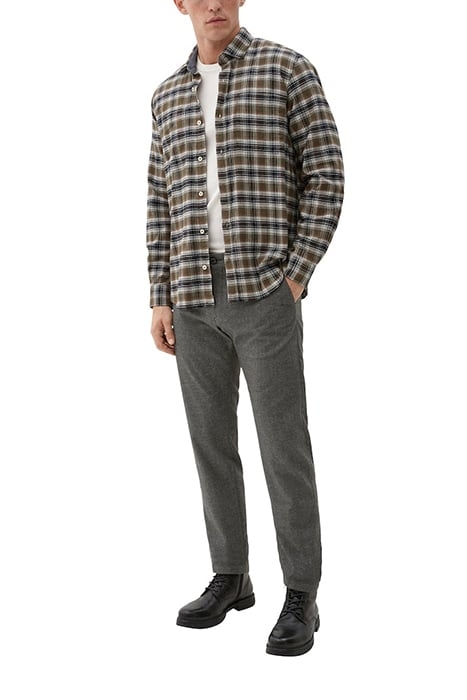 S.OLIVER PANTS GREY/BLACK 3