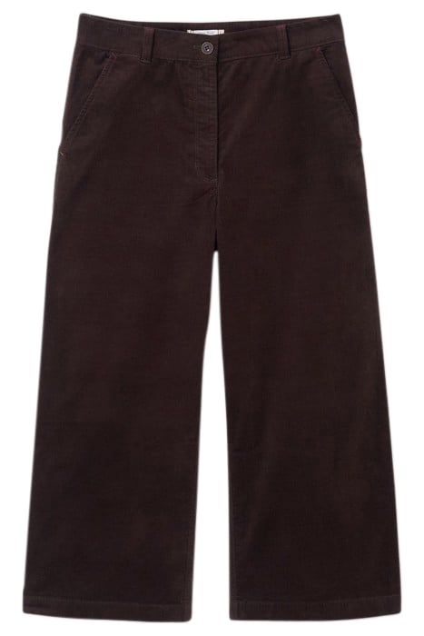 HARPER WIDE LEG CULOTTE DARK BROWN 2