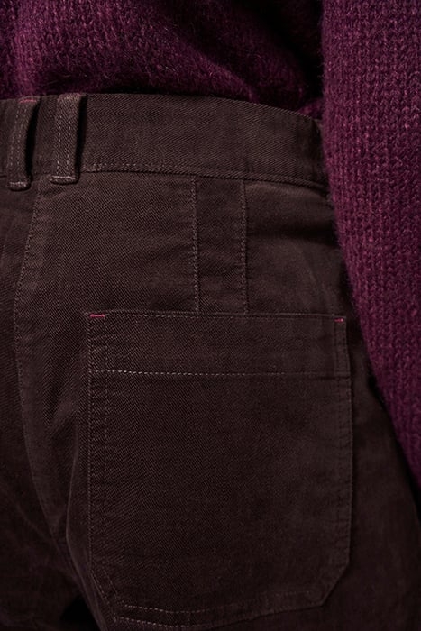 HARPER WIDE LEG CULOTTE DARK BROWN 3